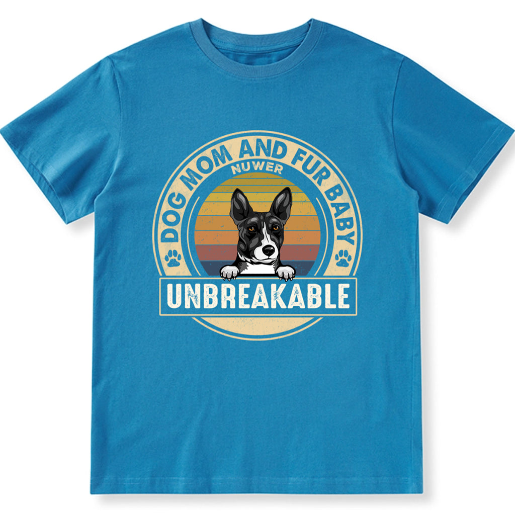 Dog Mom And Fur Baby - Personalized Custom Unisex T-shirt