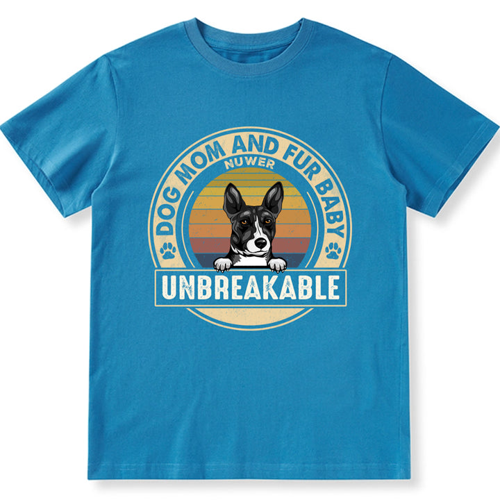Dog Mom And Fur Baby - Personalized Custom Unisex T-shirt
