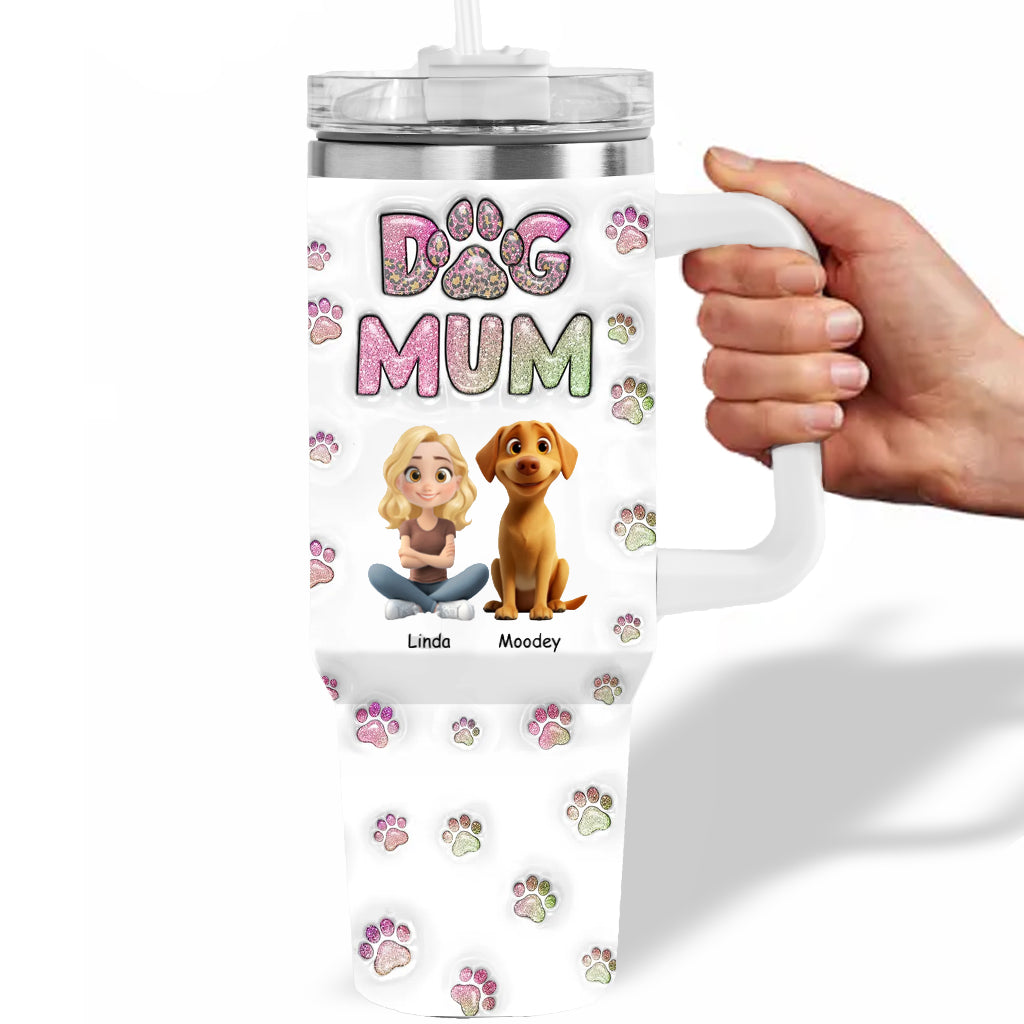 Dog Mom Lovely Chibi -Personalized Custom 40 Oz Tumbler