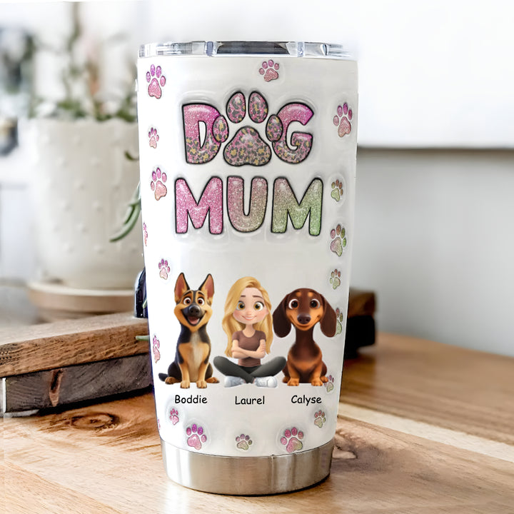 Dog Mom Lovely Chibi - Personalized Custom Tumbler