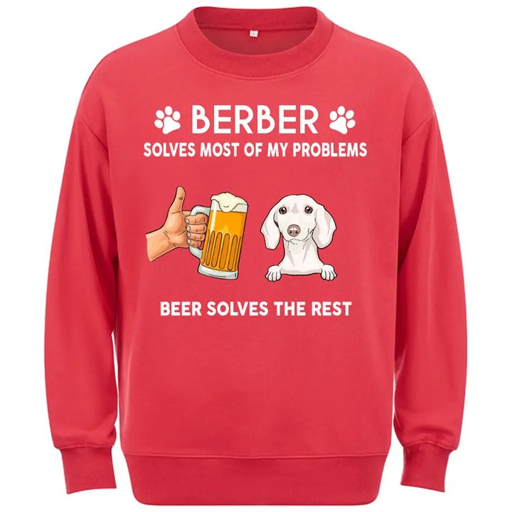 Dog Solves Problem - Personalized Custom Sweatshirt