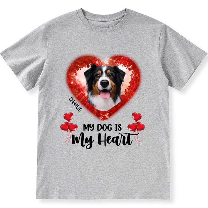 Dogs In Heart - Personalized Custom Unisex T-Shirt