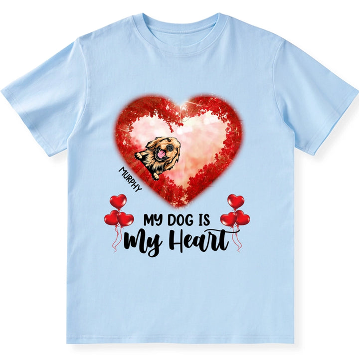 Dogs In Heart - Personalized Custom Unisex T-Shirt