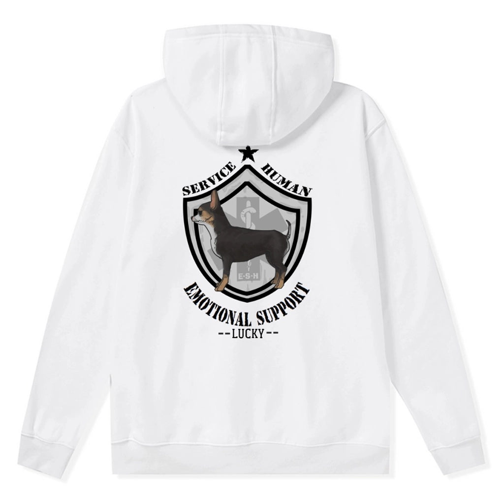 Emotional Support Human - Personalized Custom Zipper Hoodie