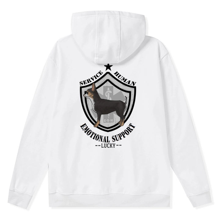 Emotional Support Human - Personalized Custom Zipper Hoodie