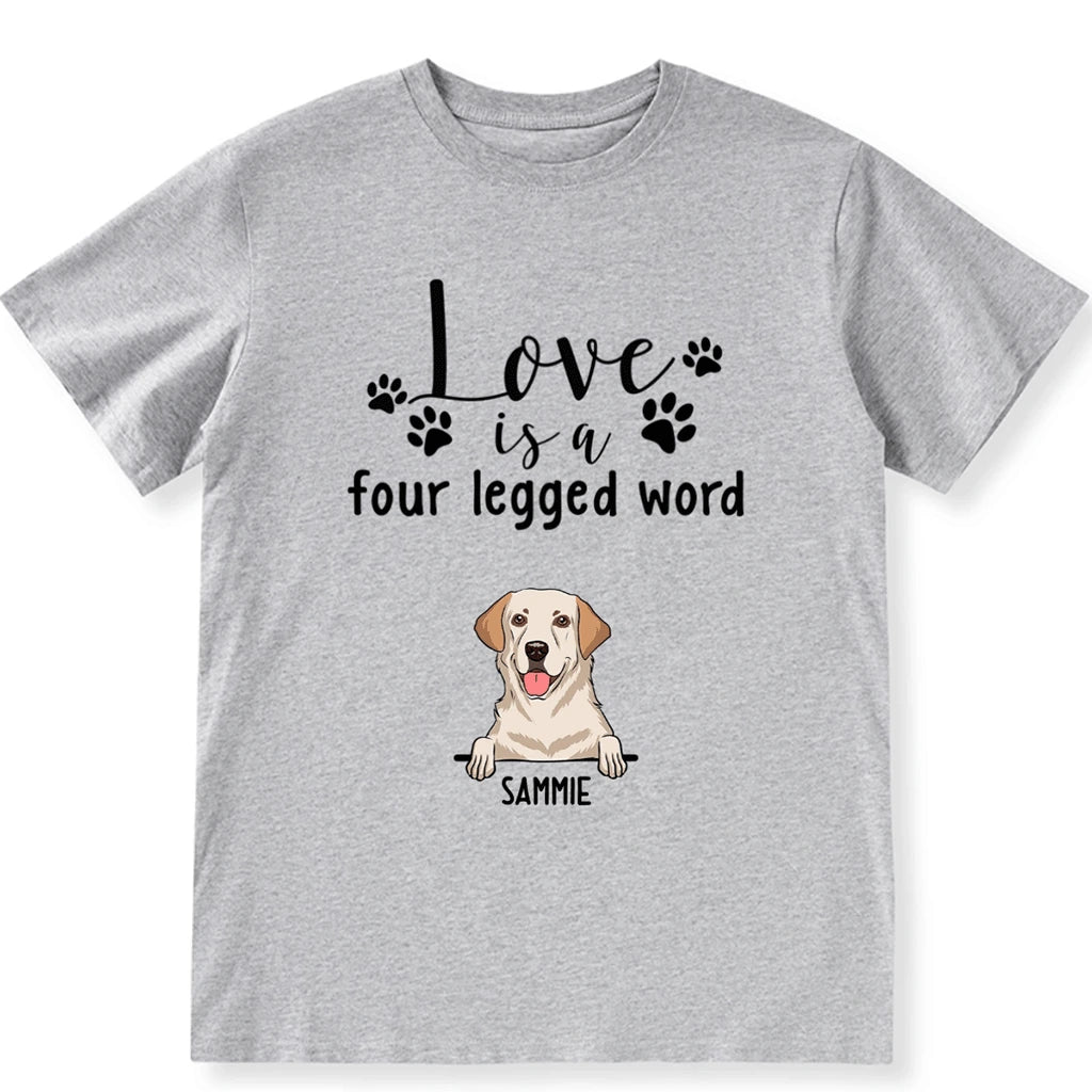Four Legged Word - Personalized Custom Unisex T-shirt