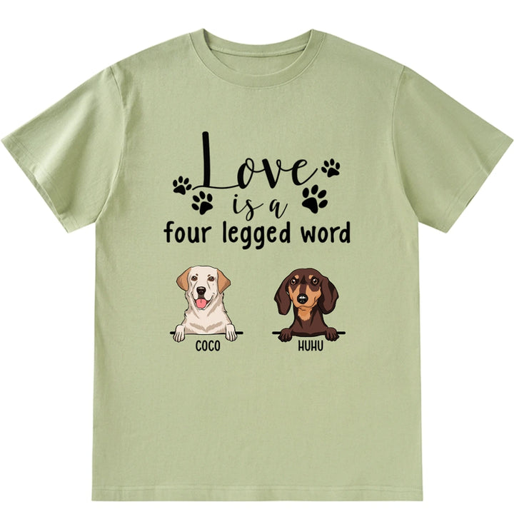 Four Legged Word - Personalized Custom Unisex T-shirt