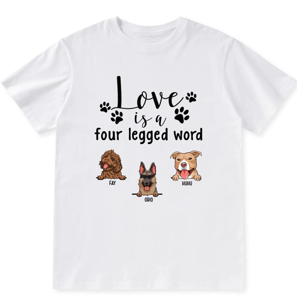 Four Legged Word - Personalized Custom Unisex T-shirt