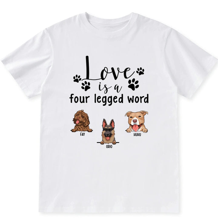 Four Legged Word - Personalized Custom Unisex T-shirt