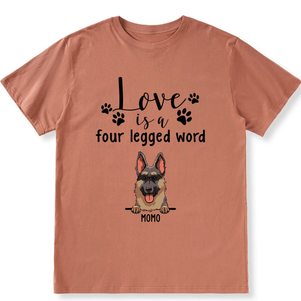 Four Legged Word - Personalized Custom Unisex T-shirt