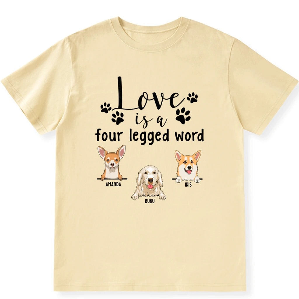 Four Legged Word - Personalized Custom Unisex T-shirt
