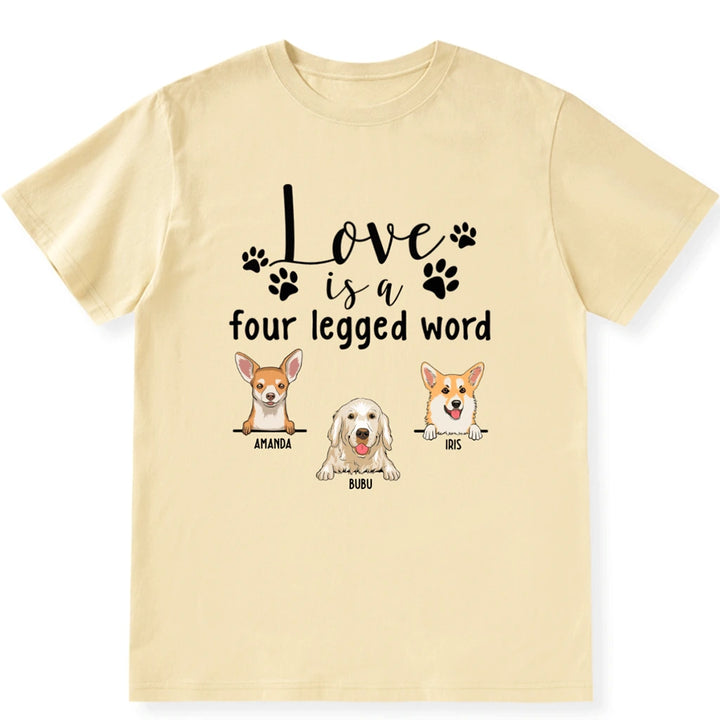 Four Legged Word - Personalized Custom Unisex T-shirt