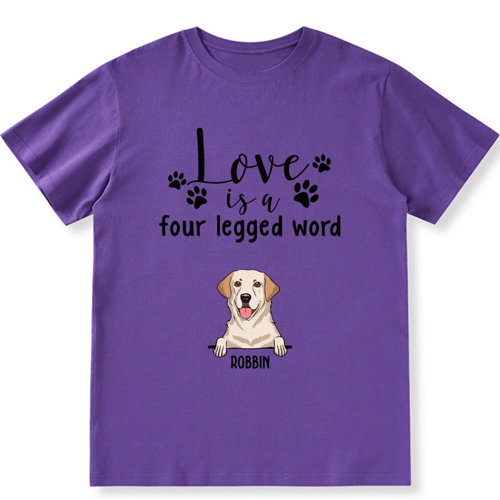 Four Legged Word - Personalized Custom Unisex T-shirt