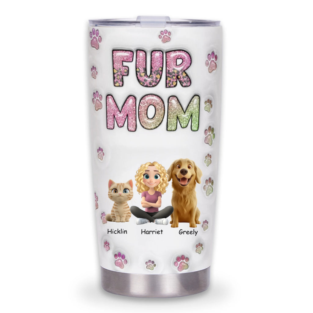 Fur Mom Lovely Chibi - Personalized Custom Tumbler