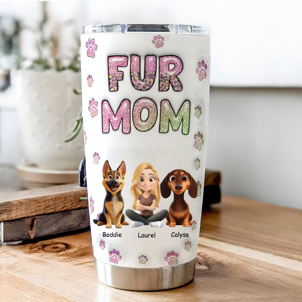 Fur Mom Lovely Chibi - Personalized Custom Tumbler