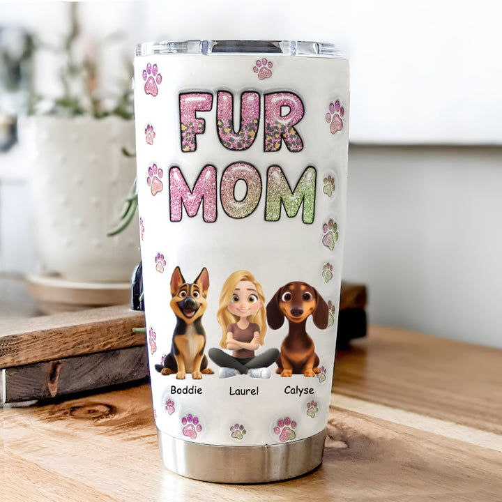 Fur Mom Lovely Chibi - Personalized Custom Tumbler