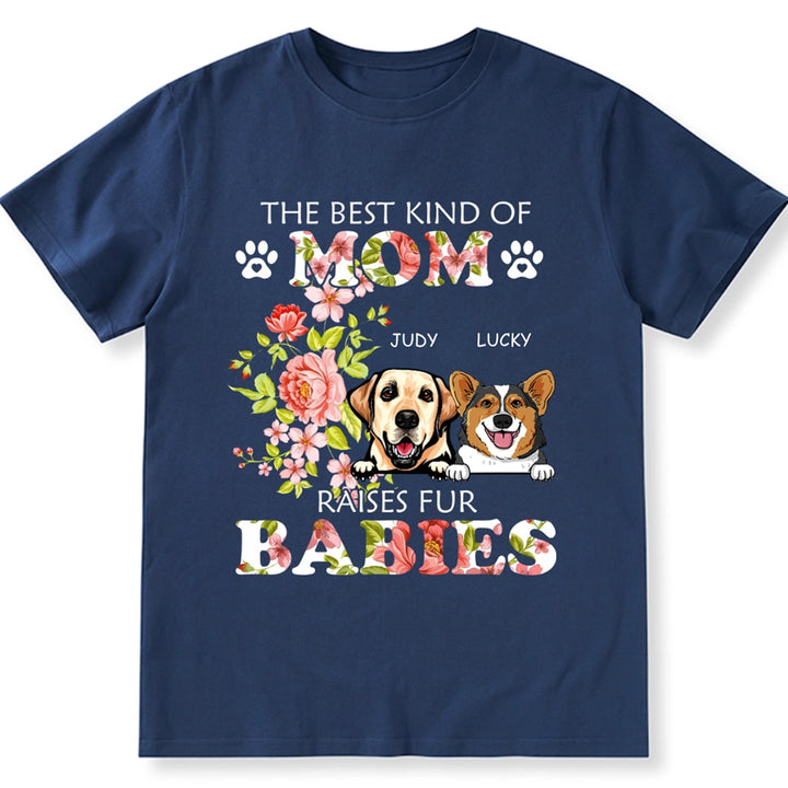 Gift for Mother Dog Flowers - Personalized Custom Unisex T-shirt
