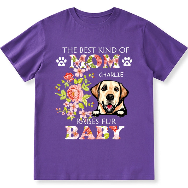 Gift for Mother Dog Flowers - Personalized Custom Unisex T-shirt