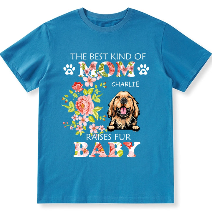 Gift for Mother Dog Flowers - Personalized Custom Unisex T-shirt
