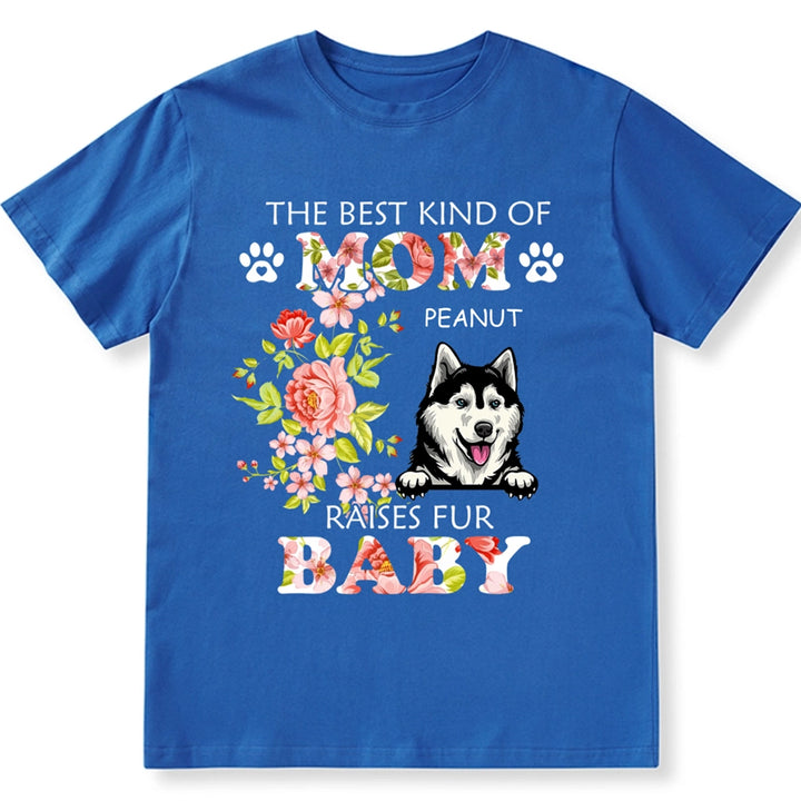 Gift for Mother Dog Flowers - Personalized Custom Unisex T-shirt