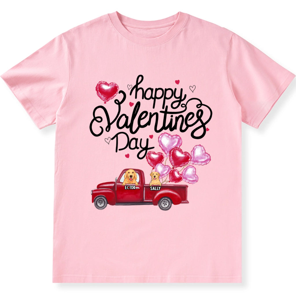 Happy Valentine's Day 2 - Personalized Custom Unisex T-shirt