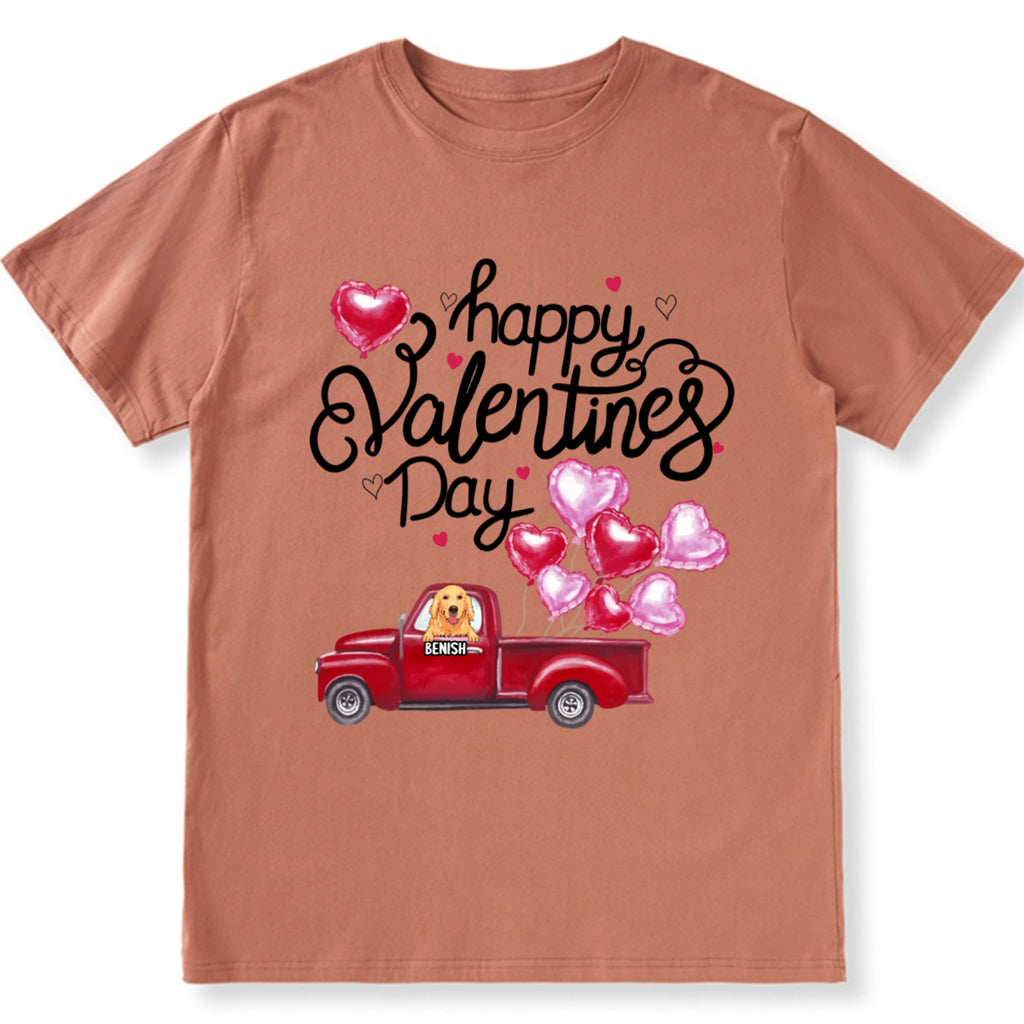 Happy Valentine's Day 2 - Personalized Custom Unisex T-shirt