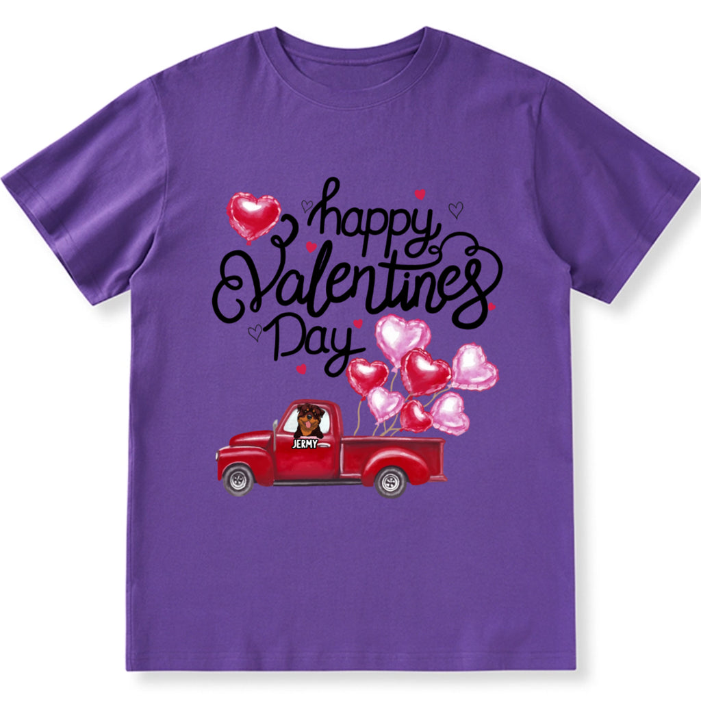 Happy Valentine's Day 2 - Personalized Custom Unisex T-shirt