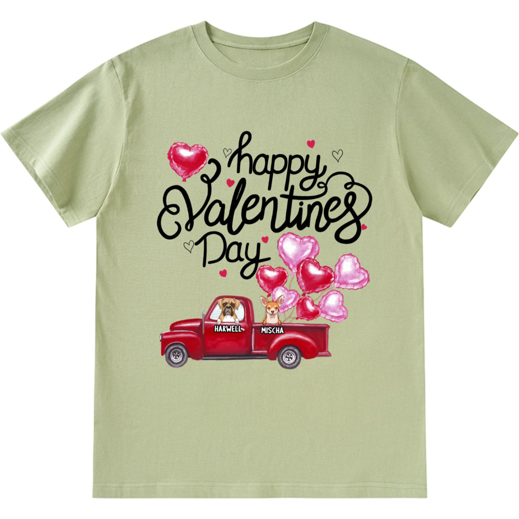 Happy Valentine's Day 2 - Personalized Custom Unisex T-shirt