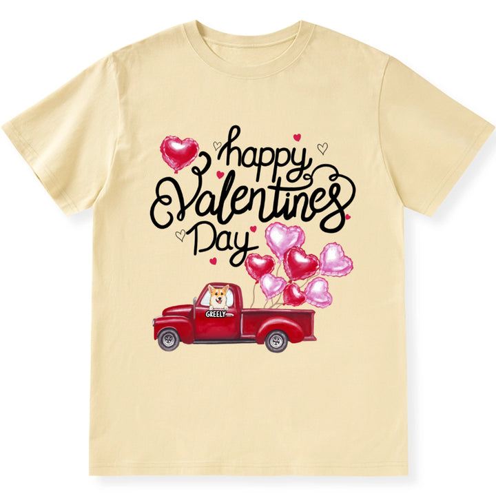 Happy Valentine's Day 2 - Personalized Custom Unisex T-shirt