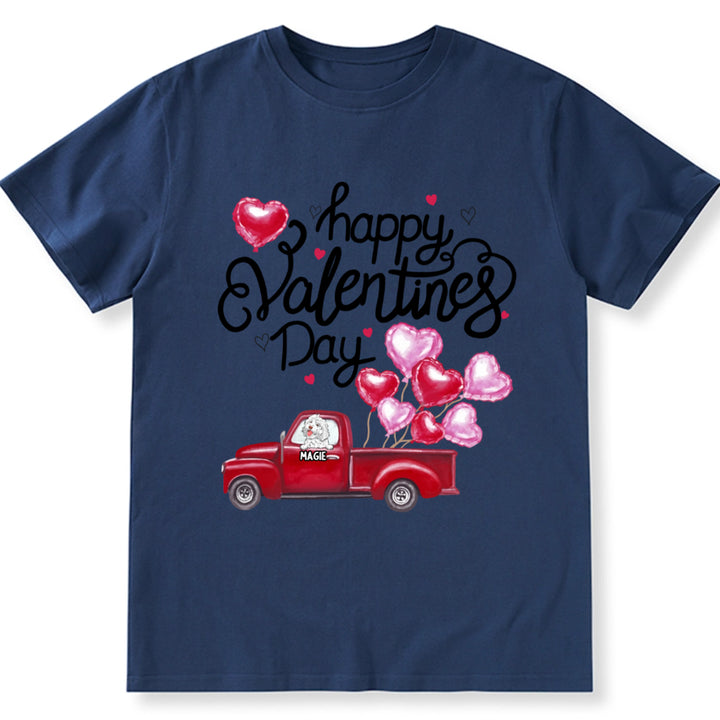 Happy Valentine's Day 2 - Personalized Custom Unisex T-shirt