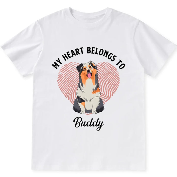 Heart Belongs To - Personalized Custom Unisex T-shirt