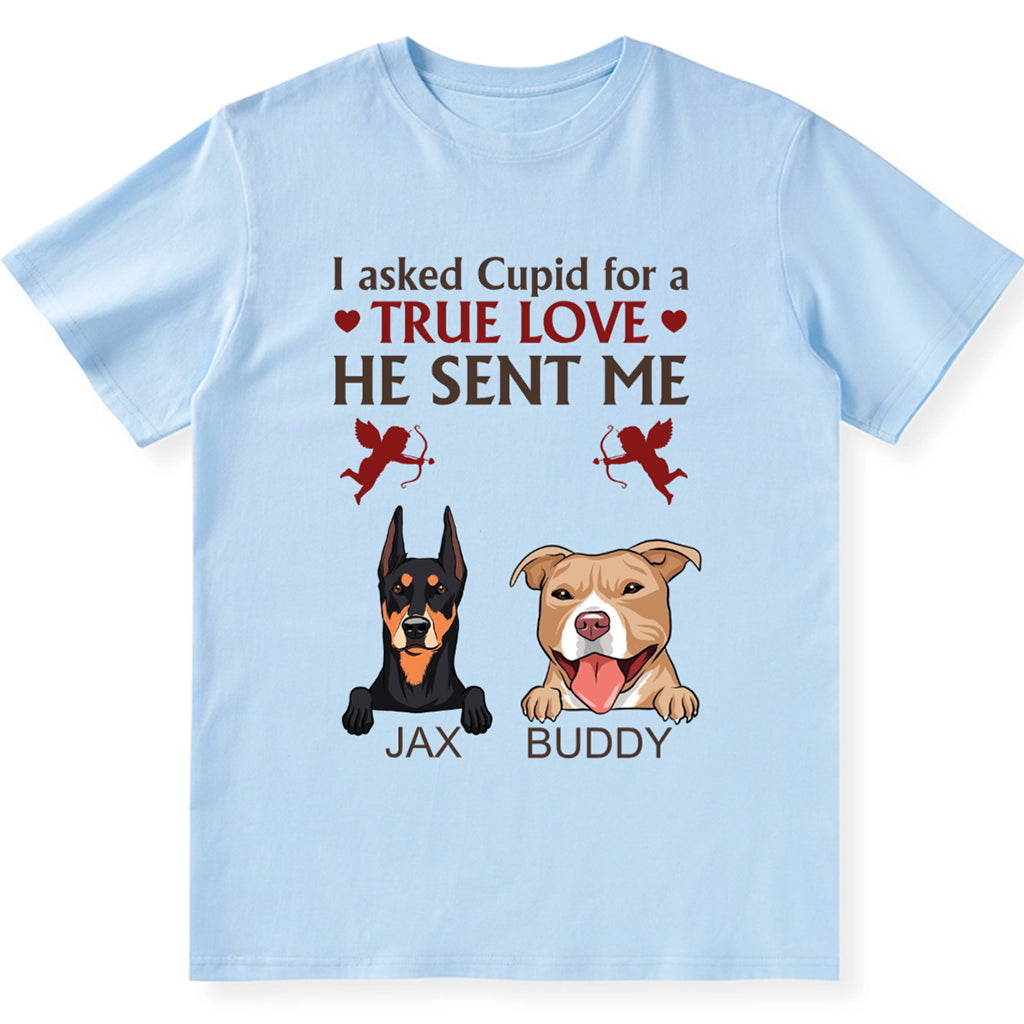 I Asked Cupid For A True Love - Personalized Custom Unisex T-shirt