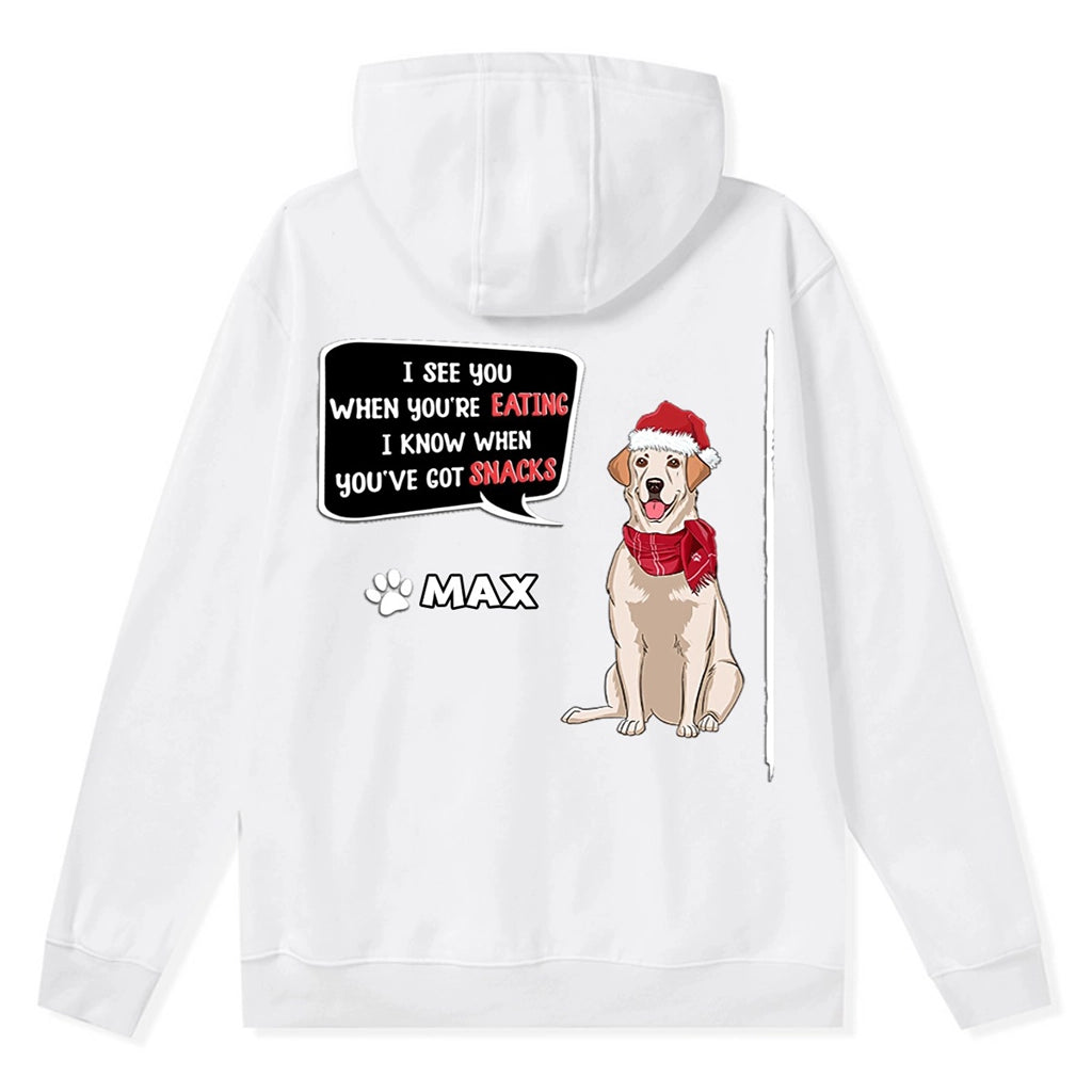 I See You - Personalized Custom Christmas Zipper Hoodie