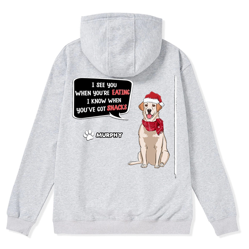 I See You - Personalized Custom Christmas Zipper Hoodie