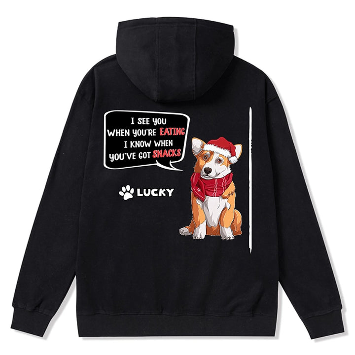 I See You - Personalized Custom Christmas Zipper Hoodie