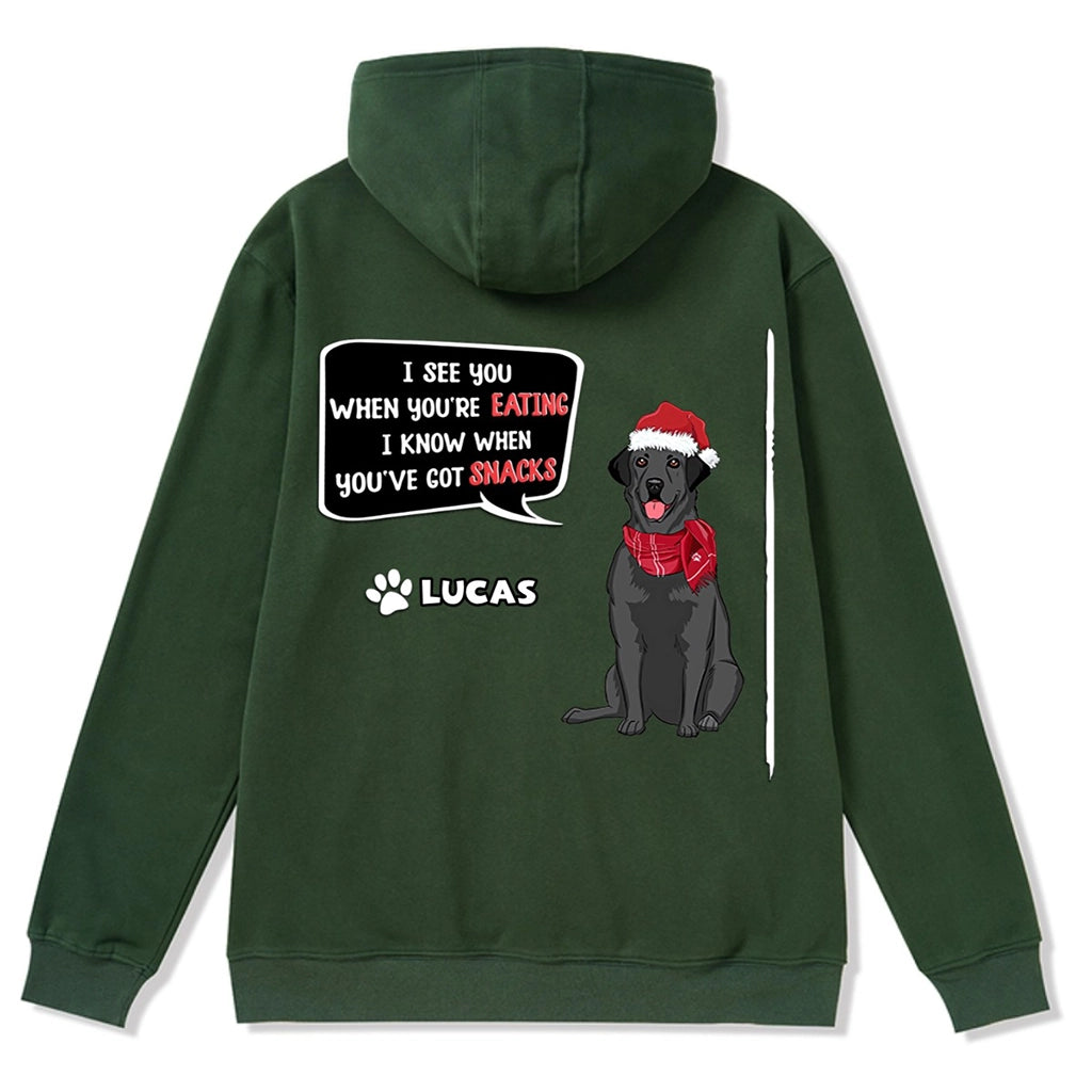 I See You - Personalized Custom Christmas Zipper Hoodie