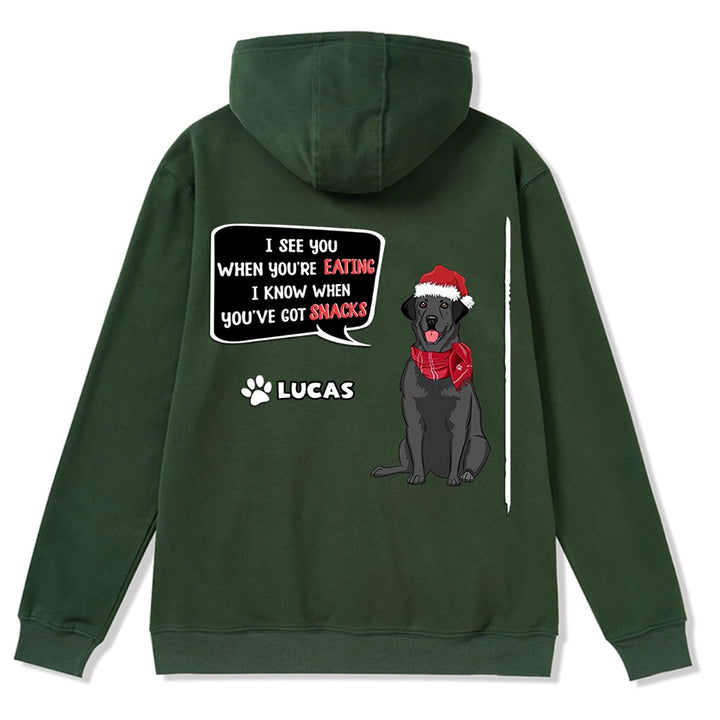 I See You - Personalized Custom Christmas Zipper Hoodie