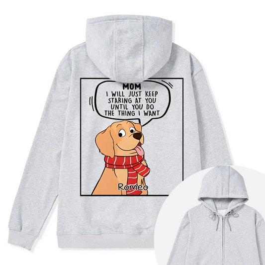 I Will Just - Personalized Custom Christmas Zipper Hoodie
