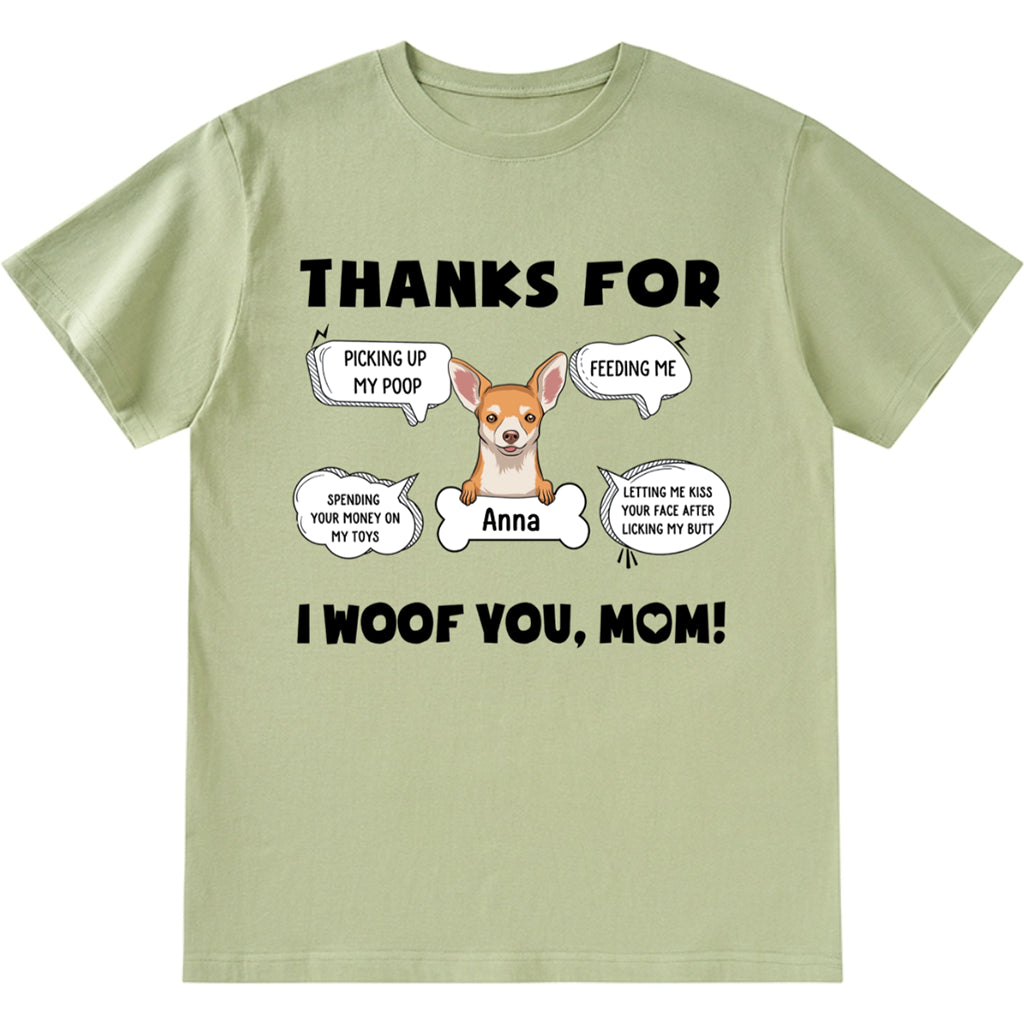 I Woof You, Mom - Personalized Custom Unisex T-shirt