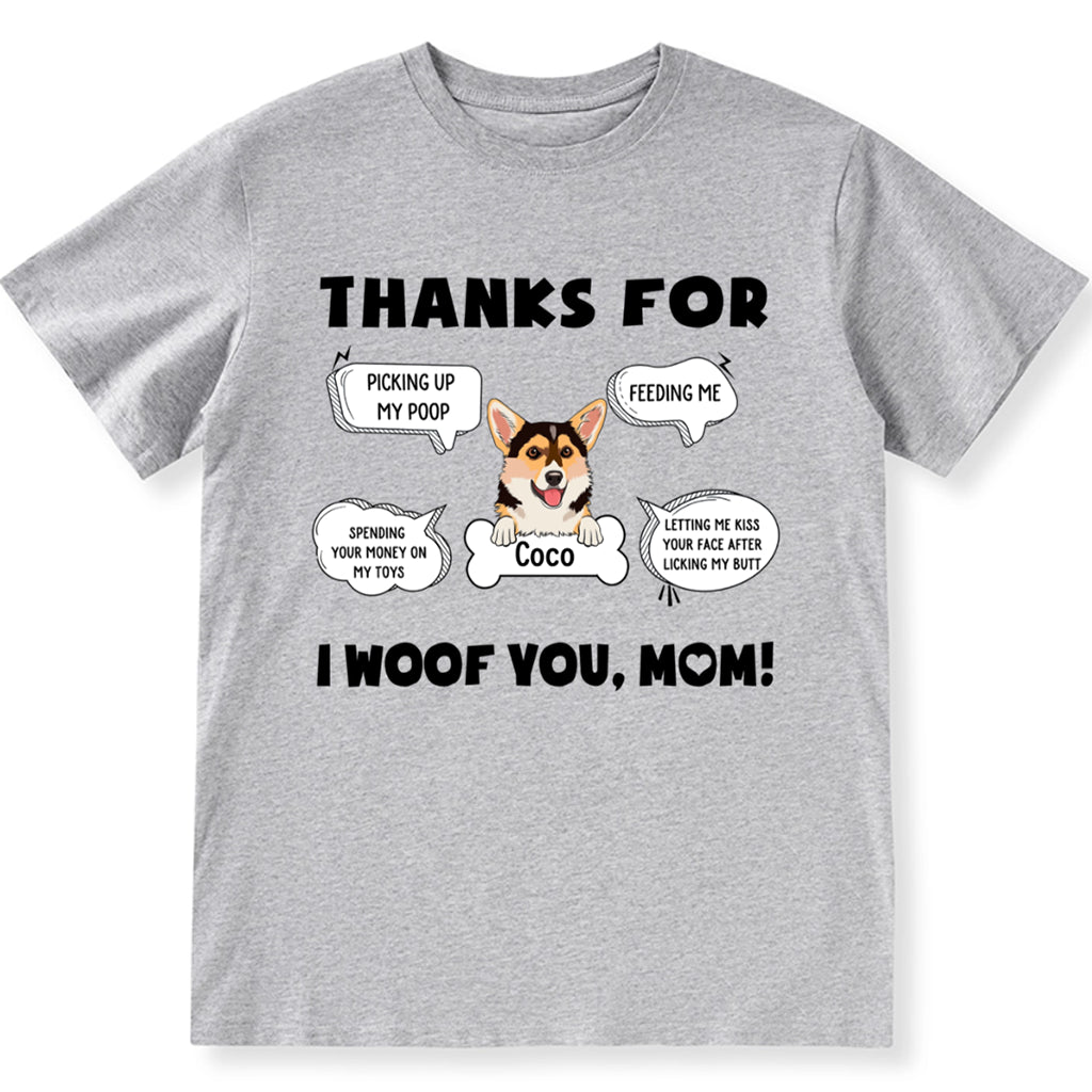 I Woof You, Mom - Personalized Custom Unisex T-shirt