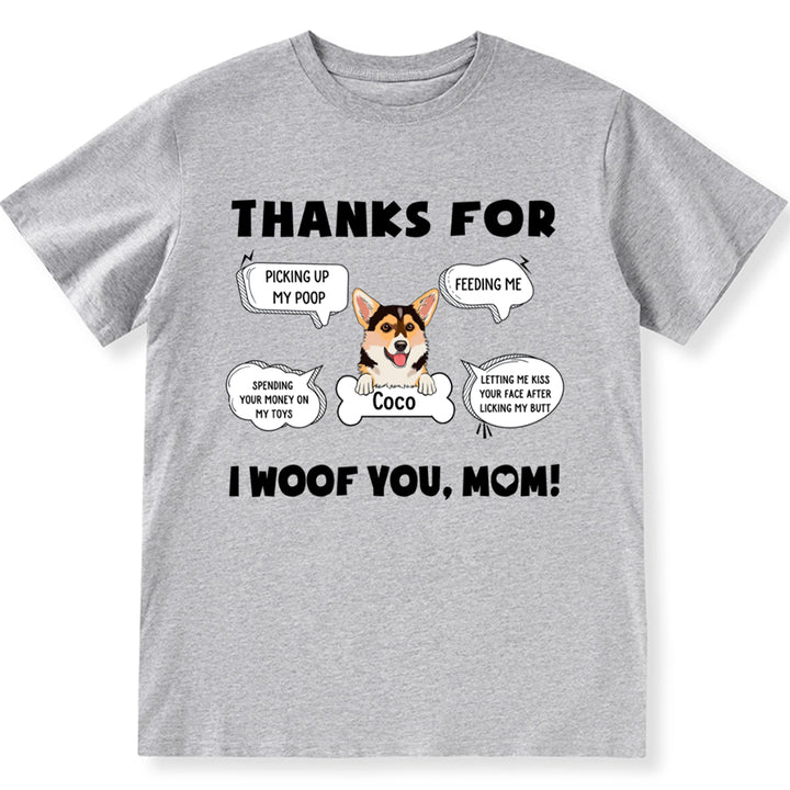I Woof You, Mom - Personalized Custom Unisex T-shirt