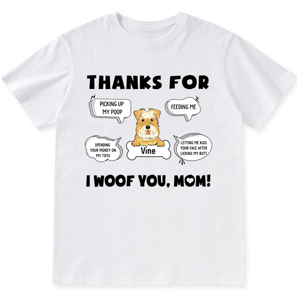 I Woof You, Mom - Personalized Custom Unisex T-shirt