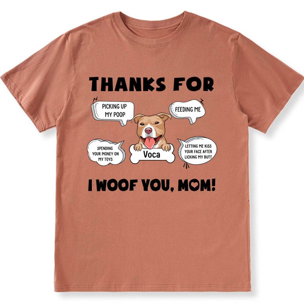 I Woof You, Mom - Personalized Custom Unisex T-shirt