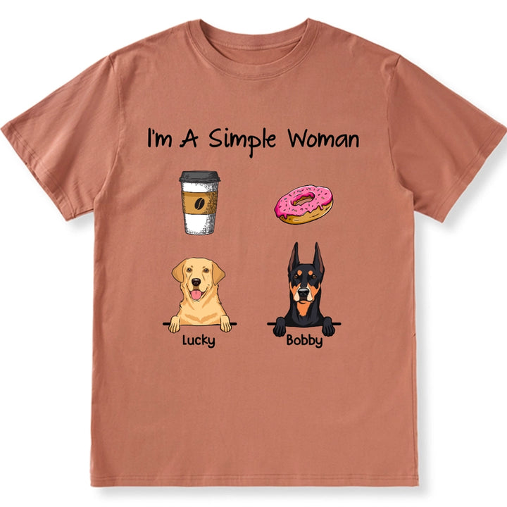 I'm Simple Woman - Personalized Custom Unisex T-shirt