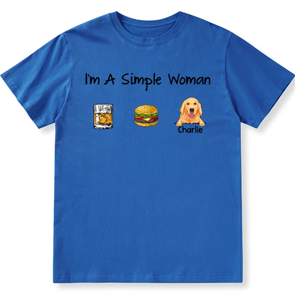 I'm Simple Woman - Personalized Custom Unisex T-shirt