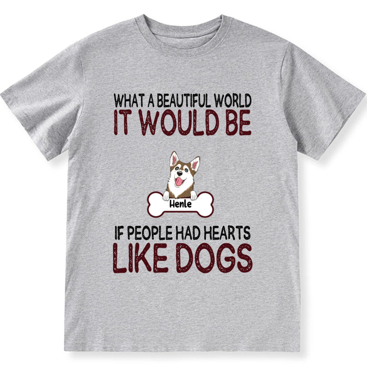 It would be a wonderful world - Personalized Custom Unisex T-shirt