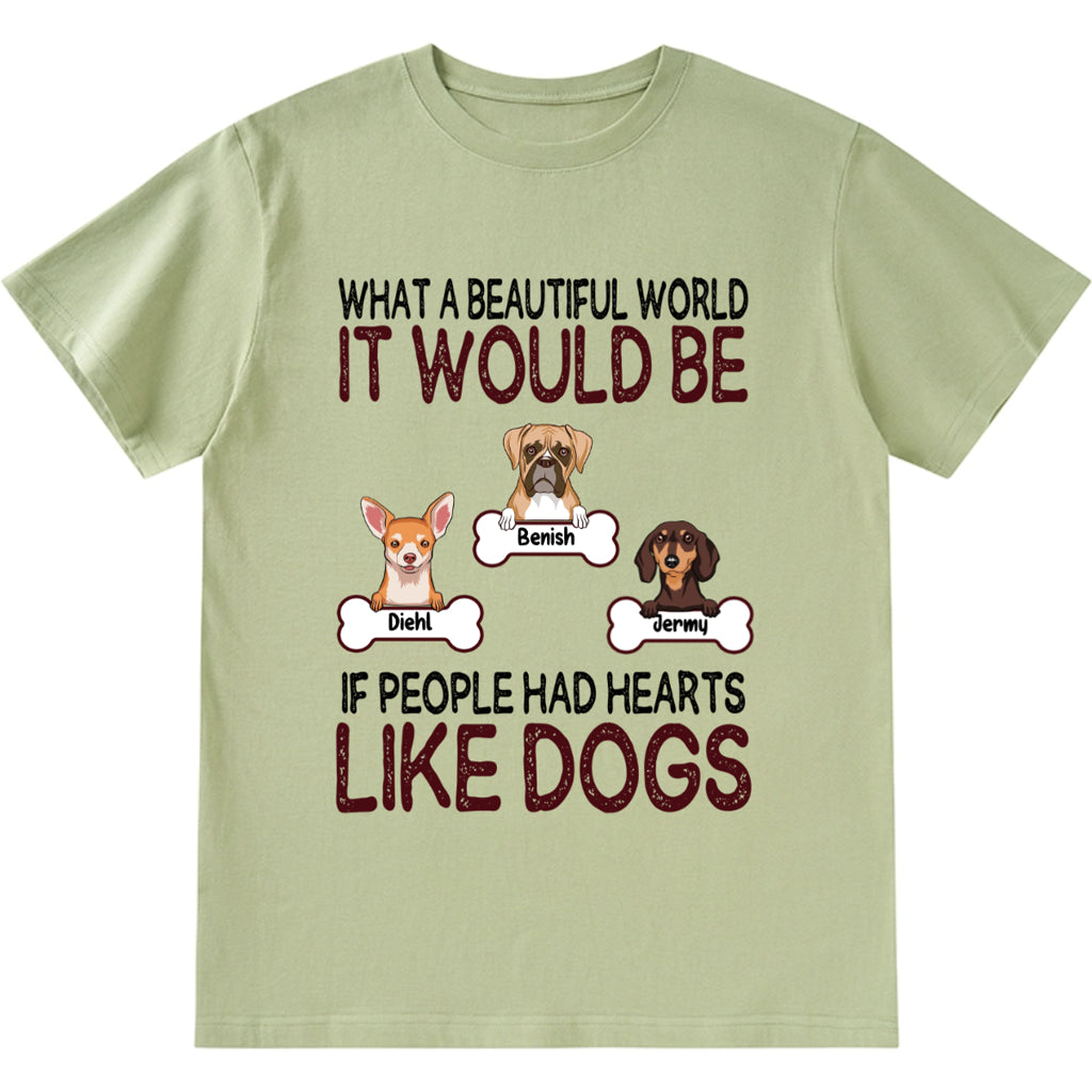 It would be a wonderful world - Personalized Custom Unisex T-shirt