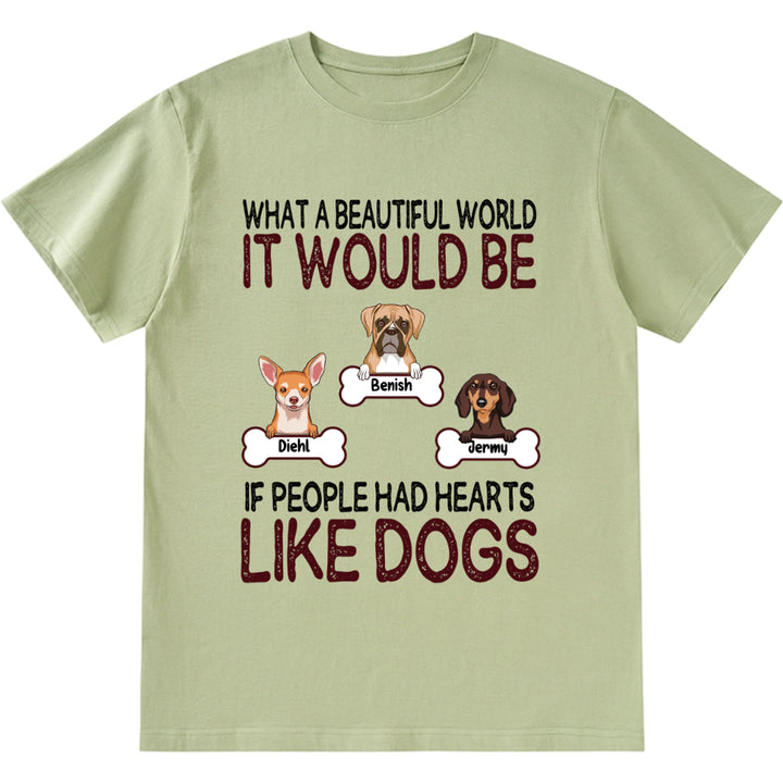 It would be a wonderful world - Personalized Custom Unisex T-shirt