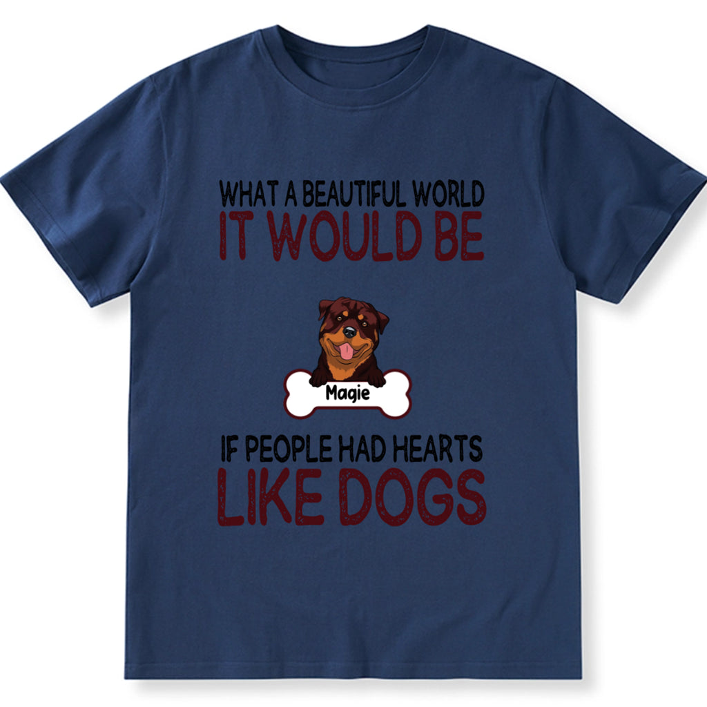 It would be a wonderful world - Personalized Custom Unisex T-shirt