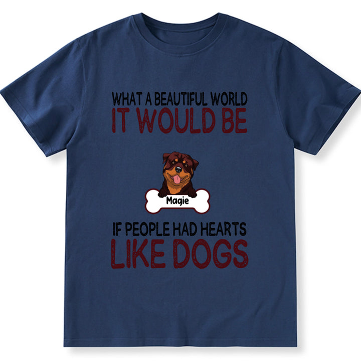It would be a wonderful world - Personalized Custom Unisex T-shirt